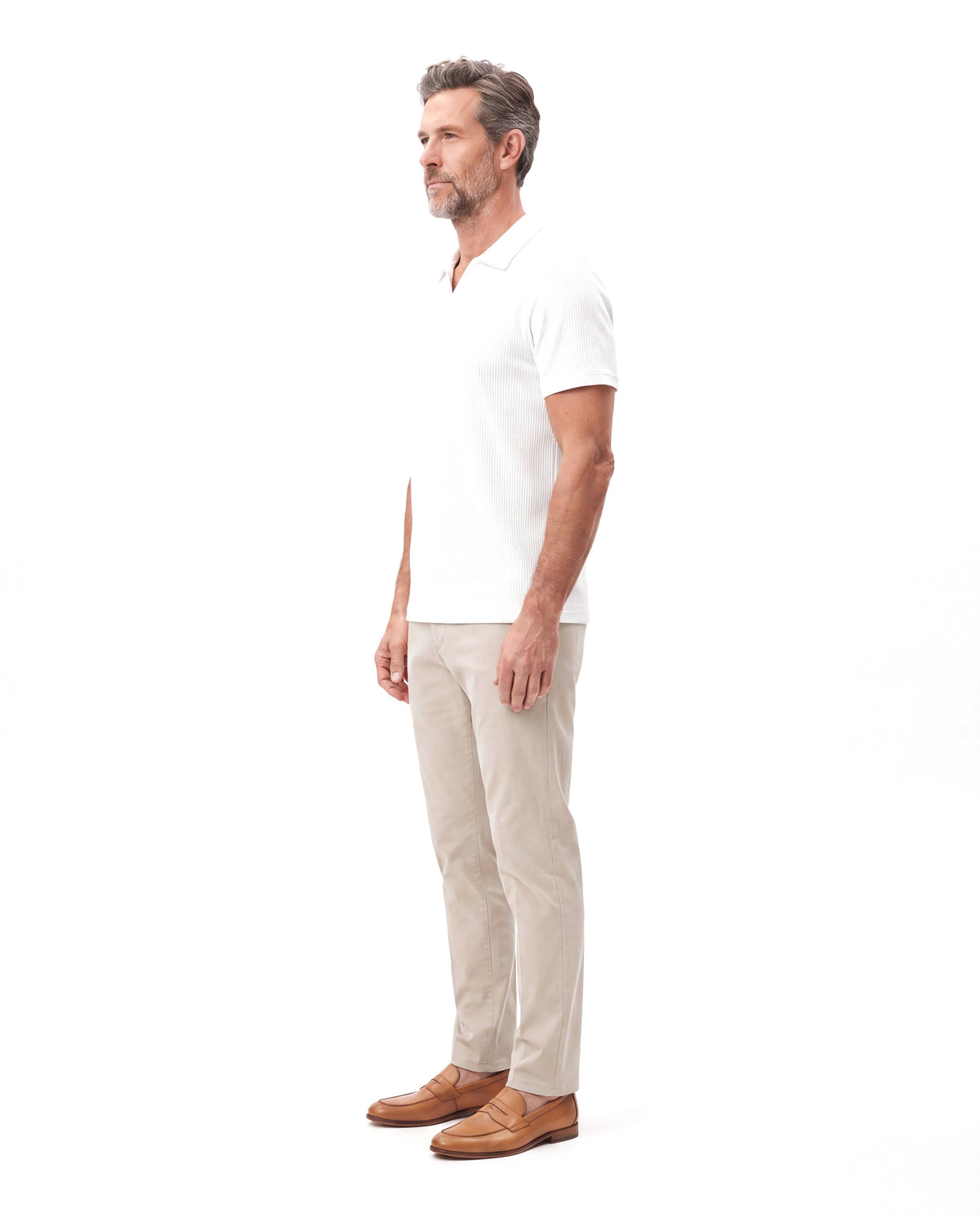 Adrian | Elegant Textured Knit Polo - Valereo