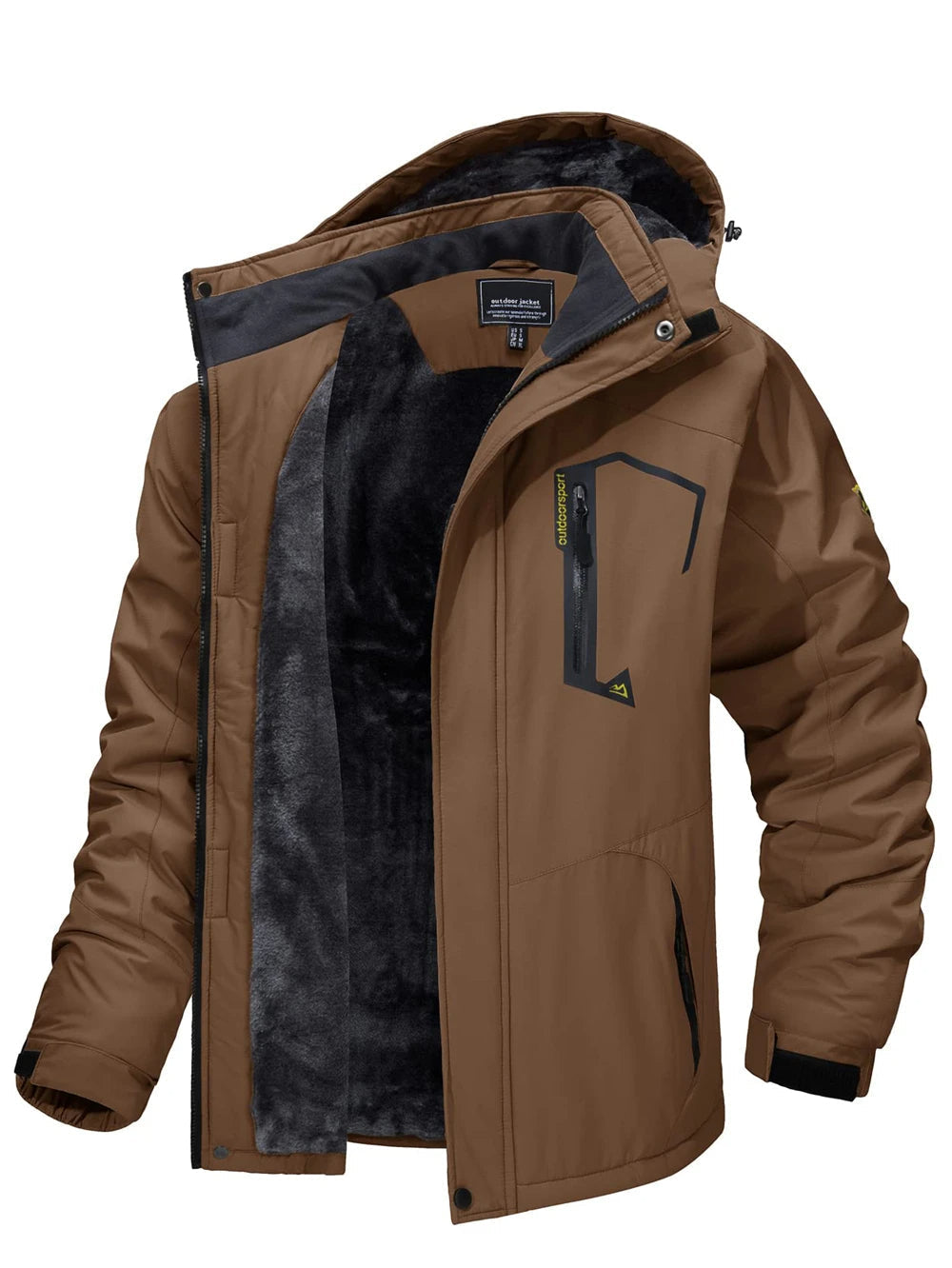 Adrian | Modern Fleece-Lined Hooded Jacket - Valereo