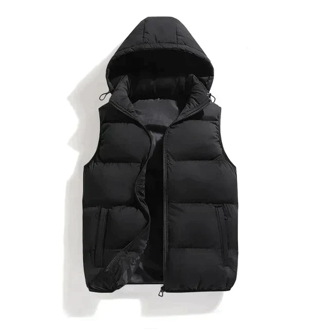 Adrian | Modern Hooded Puffer Vest - Valereo