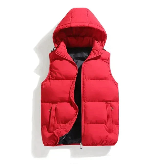 Adrian | Modern Hooded Puffer Vest - Valereo