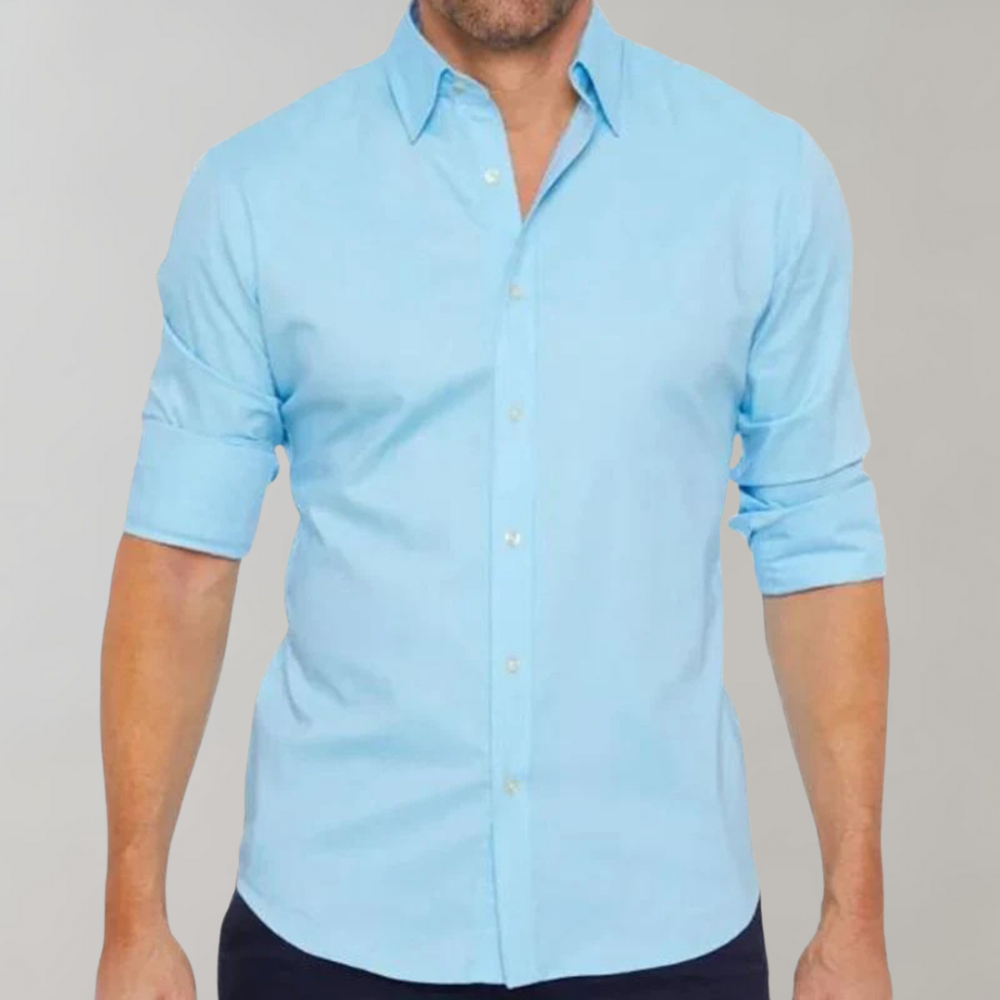 Adrian | Refined Slim-Fit Button-Up Shirt - Valereo