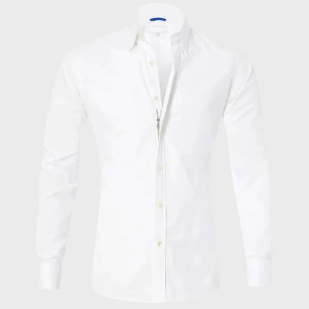 Adrian | Refined Slim-Fit Button-Up Shirt - Valereo