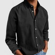 Men's Denim Button-Down Shirt Chest Pocket