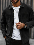 Nathan | Relaxed Corduroy Button-Up Shacket