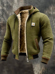 Ryan | Relaxed Hooded Waffle-Knit Jacket