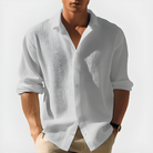Andrew | Breathable Textured Linen Shirt - Valereo