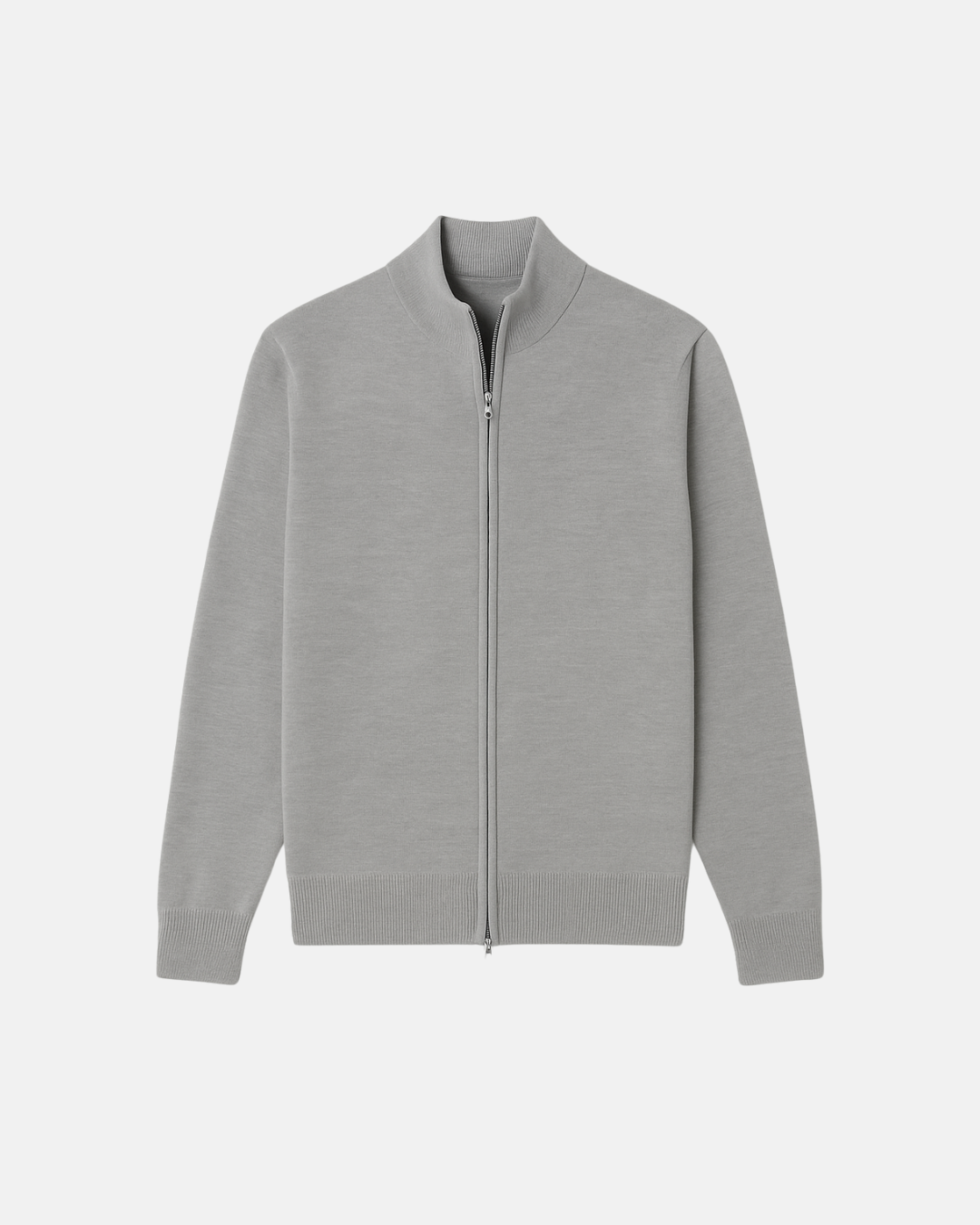 Andrew | Modern Full-Zip Knit Cardigan - Valereo