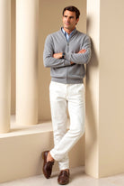 Andrew | Modern Full-Zip Knit Cardigan - Valereo