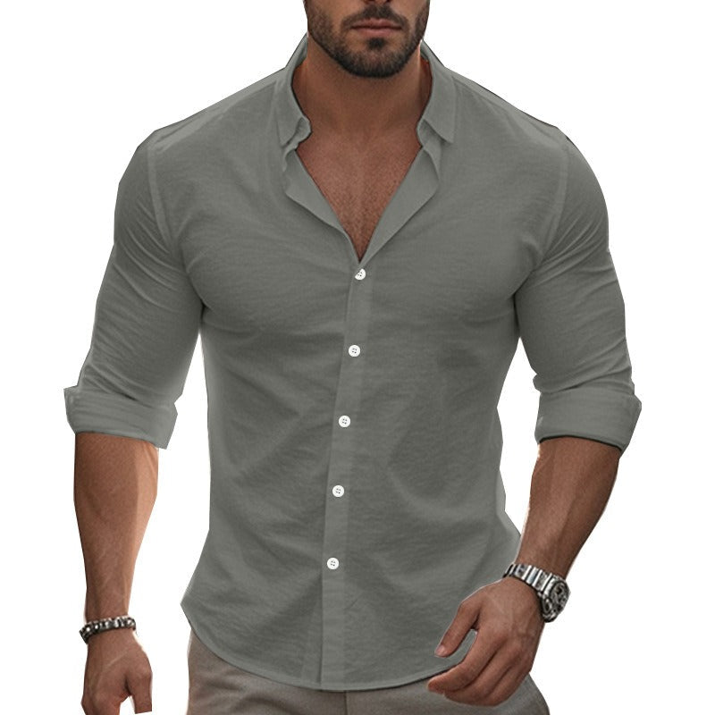 Andrew | Modern Slim-Fit Cotton Shirt - Valereo