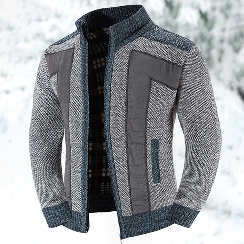 Anthony | Cozy Fleece-Lined Zip Cardigan - Valereo