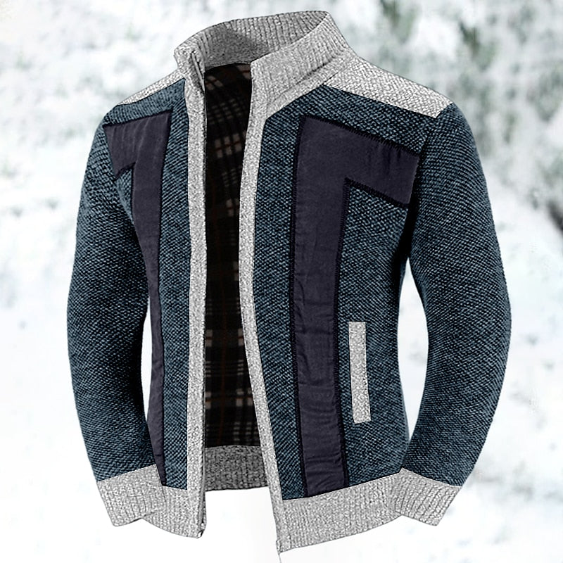 Anthony | Cozy Fleece-Lined Zip Cardigan - Valereo