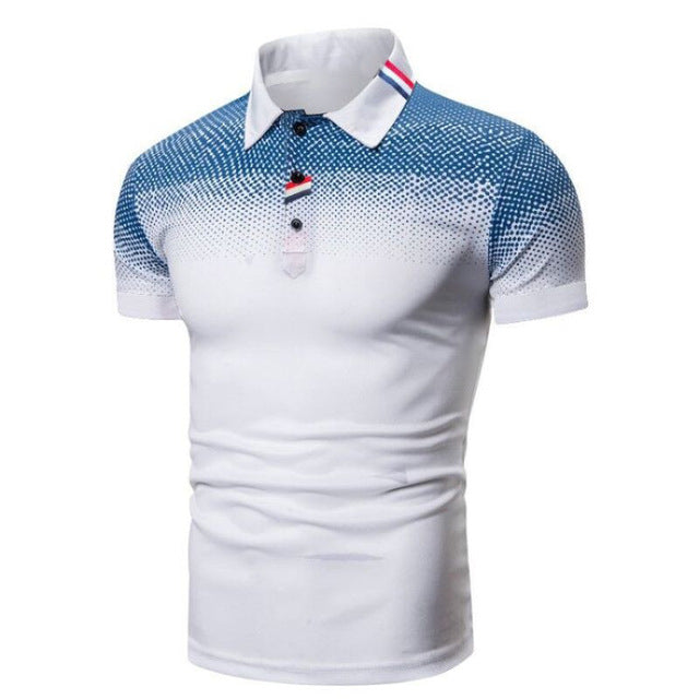 Anthony | Modern Textured Contrast Polo Shirt - Valereo
