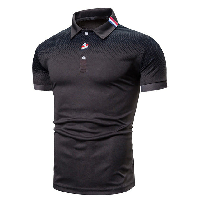 Anthony | Modern Textured Contrast Polo Shirt - Valereo