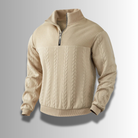 Austin | Classic Cable Knit Quarter-Zip Sweater - Valereo