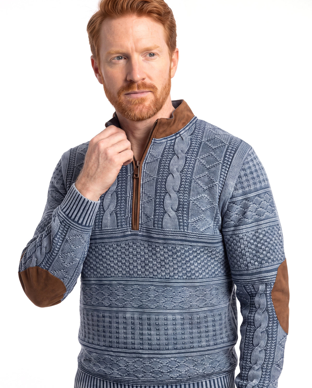 Austin | Cozy Cable-Knit Quarter-Zip Sweater - Valereo