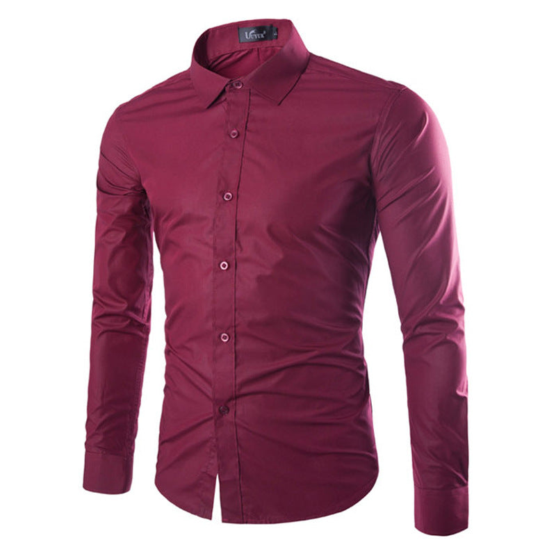 Austin | Elegant Slim-Fit Button-Up Shirt - Valereo