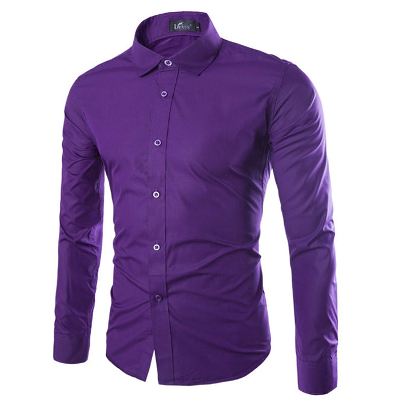 Austin | Elegant Slim-Fit Button-Up Shirt - Valereo