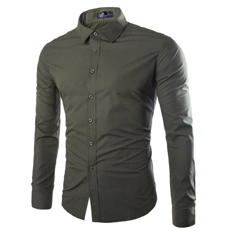 Austin | Elegant Slim-Fit Button-Up Shirt - Valereo