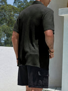 Austin | Modern Textured Camp Shirt - Valereo