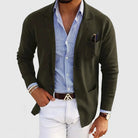 Austin | Refined Knit Notch-Lapel Cardigan - Valereo
