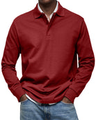 Austin | Relaxed Long Sleeve Polo Shirt - Valereo