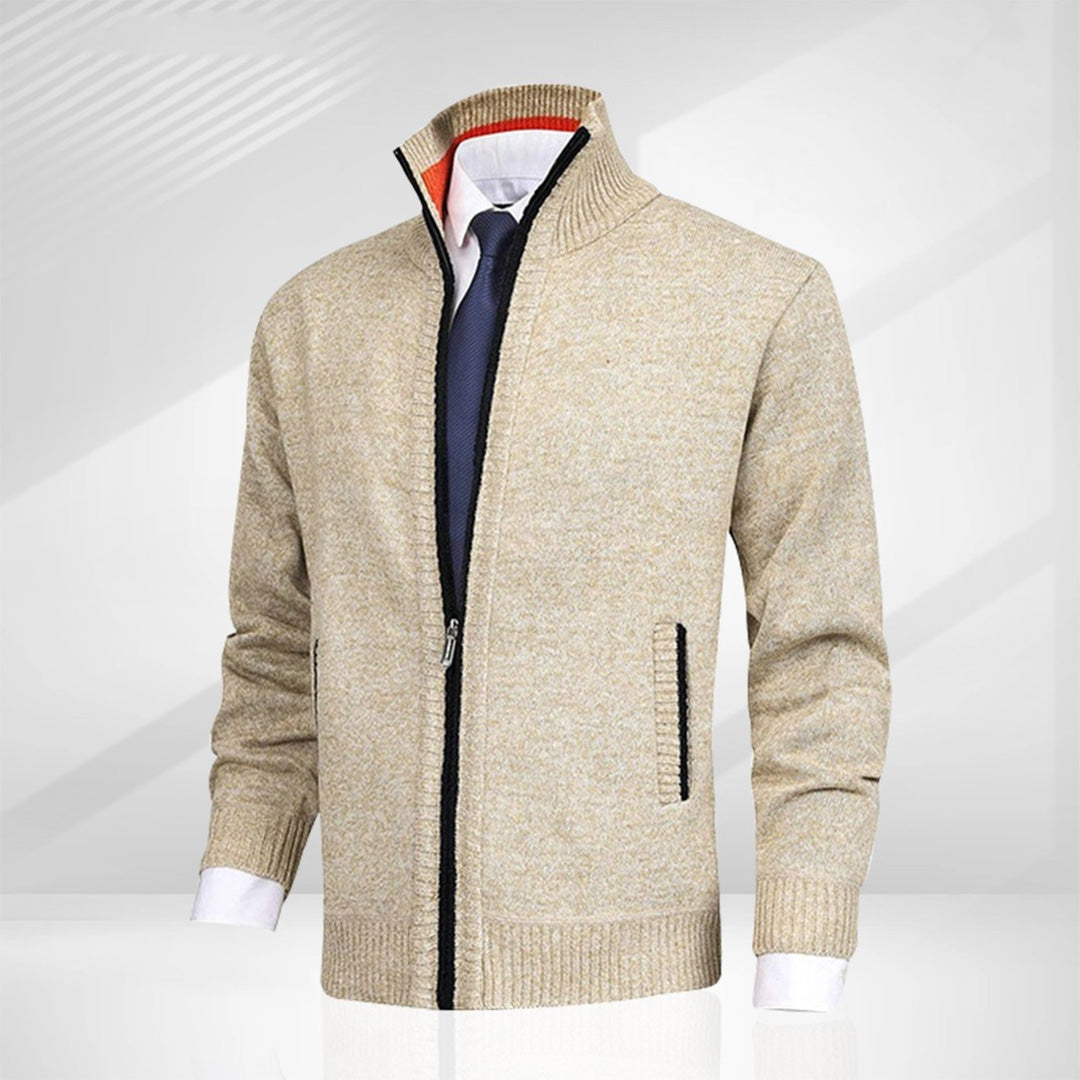 Austin | Stylish Full-Zip Knit Cardigan - Valereo