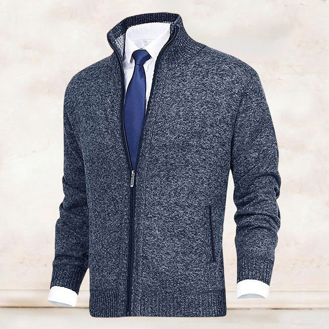 Austin | Stylish Full-Zip Knit Cardigan - Valereo
