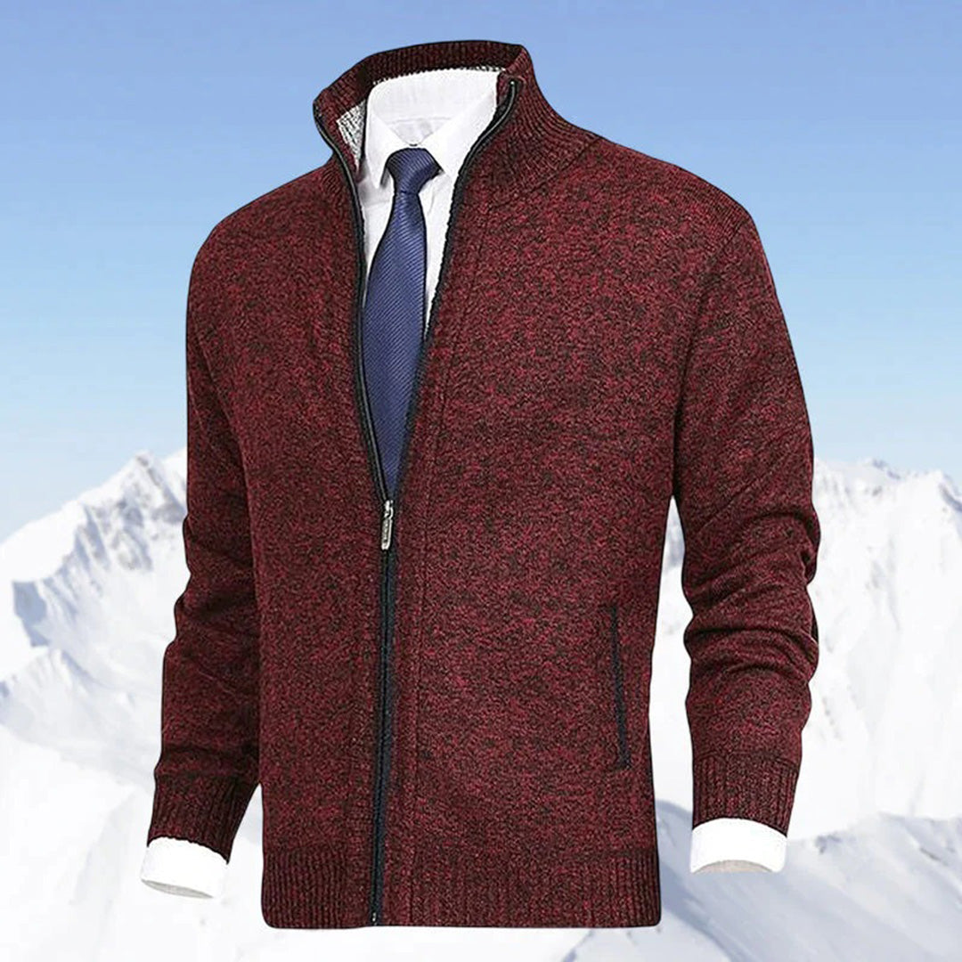 Austin | Stylish Full-Zip Knit Cardigan - Valereo