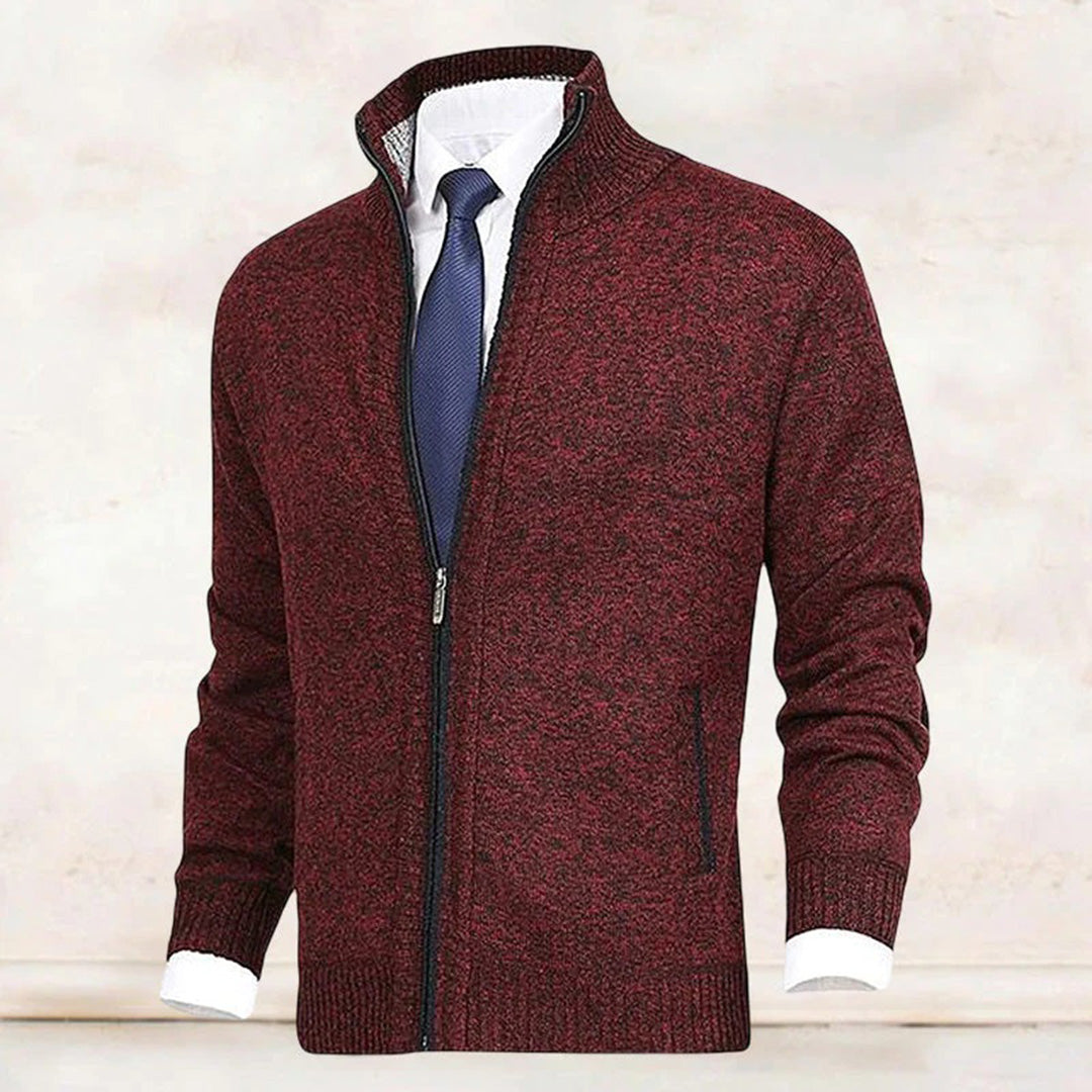 Austin | Stylish Full-Zip Knit Cardigan - Valereo
