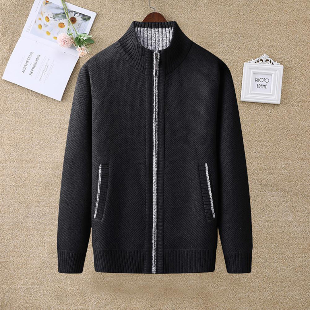 Austin | Stylish Full-Zip Knit Cardigan - Valereo