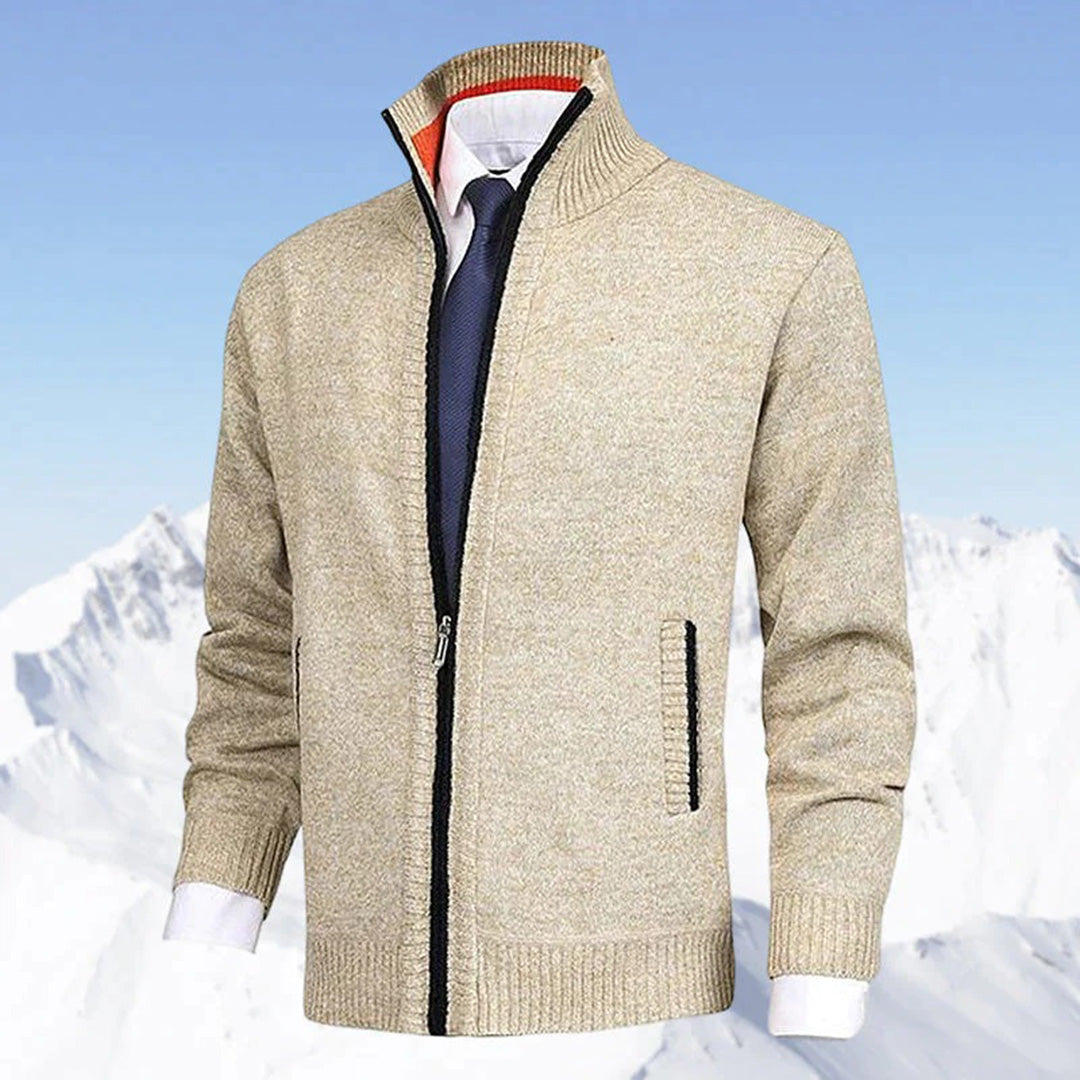 Austin | Stylish Full-Zip Knit Cardigan - Valereo
