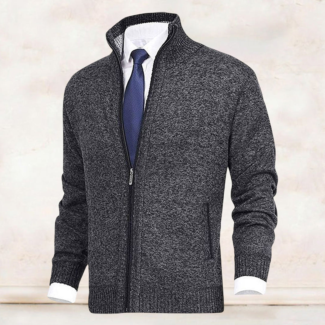 Austin | Stylish Full-Zip Knit Cardigan - Valereo