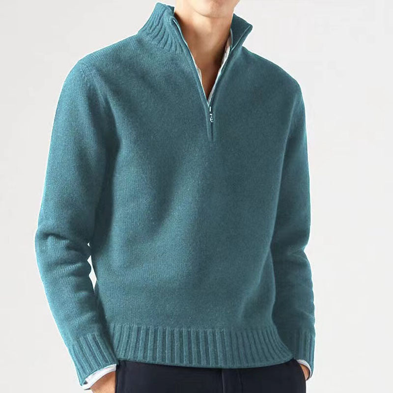 Austin | Stylish Quarter-Zip Knit Sweater - Valereo