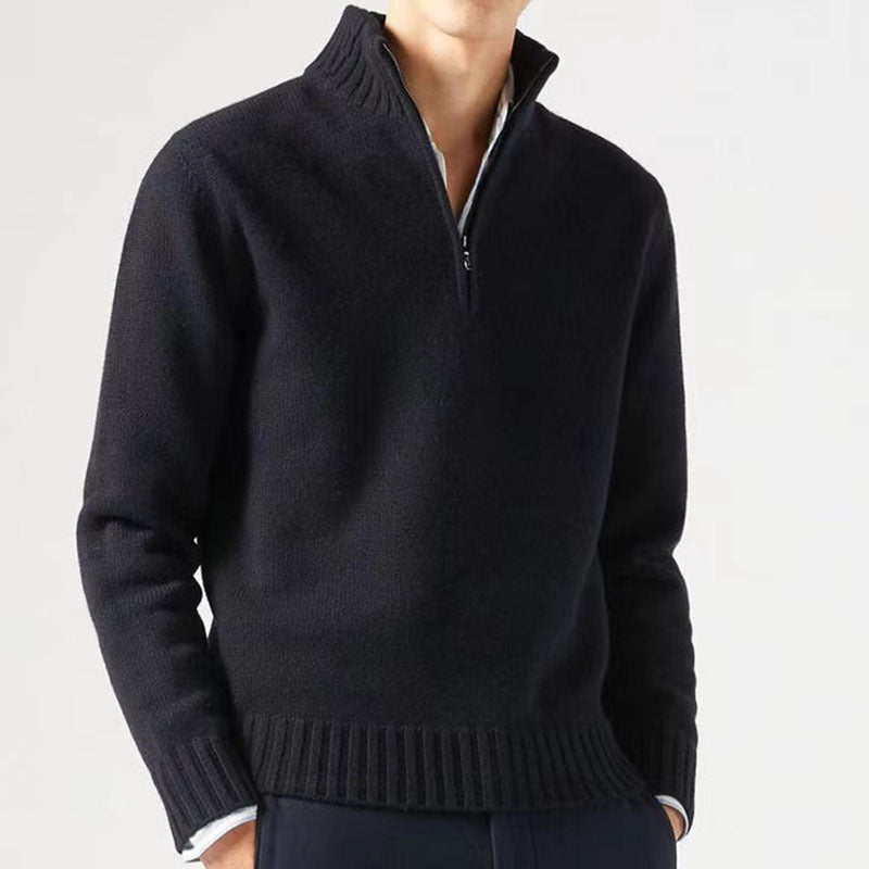 Austin | Stylish Quarter-Zip Knit Sweater - Valereo