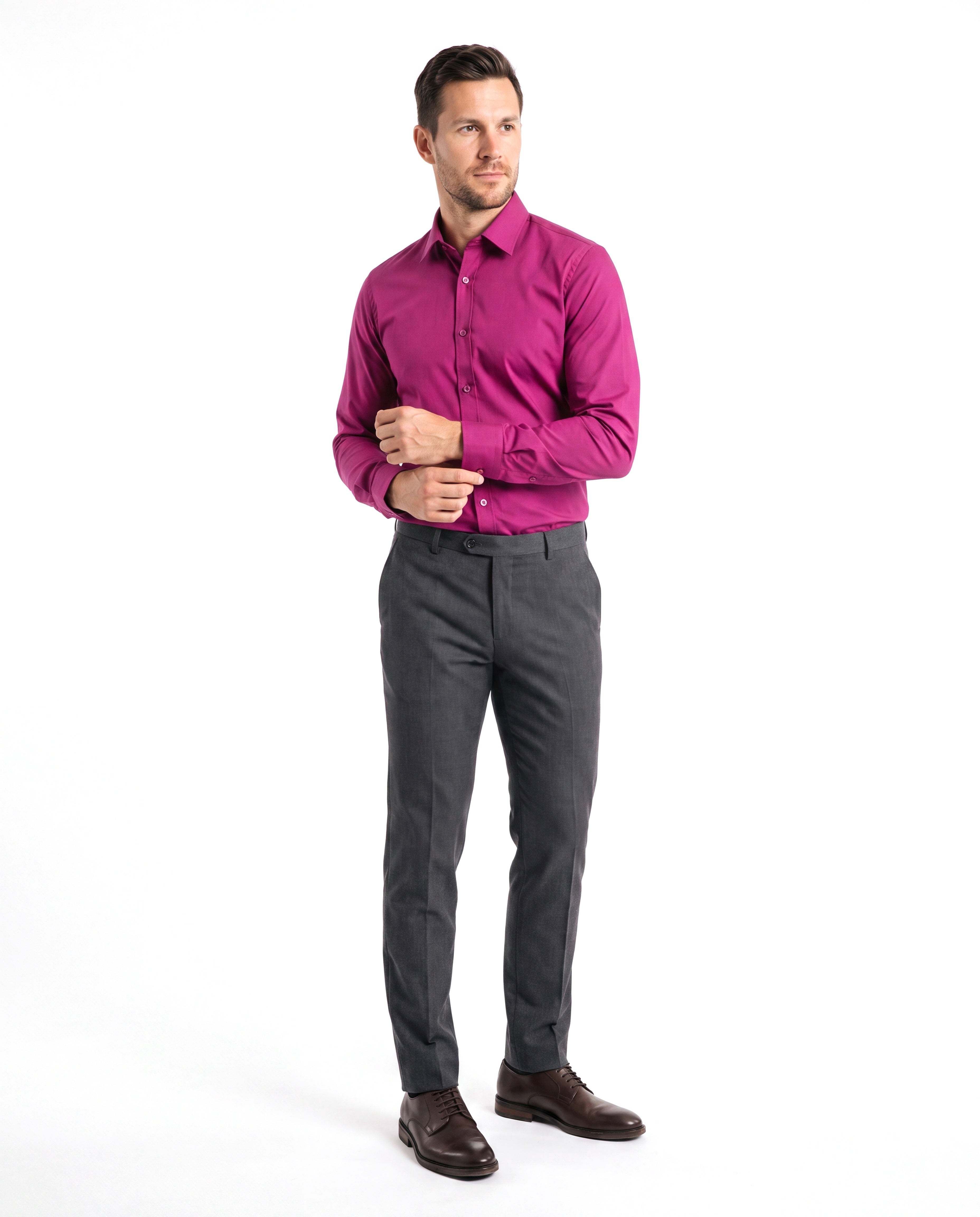 Men's Wrinkle-Free Shirt with Comfort Fit