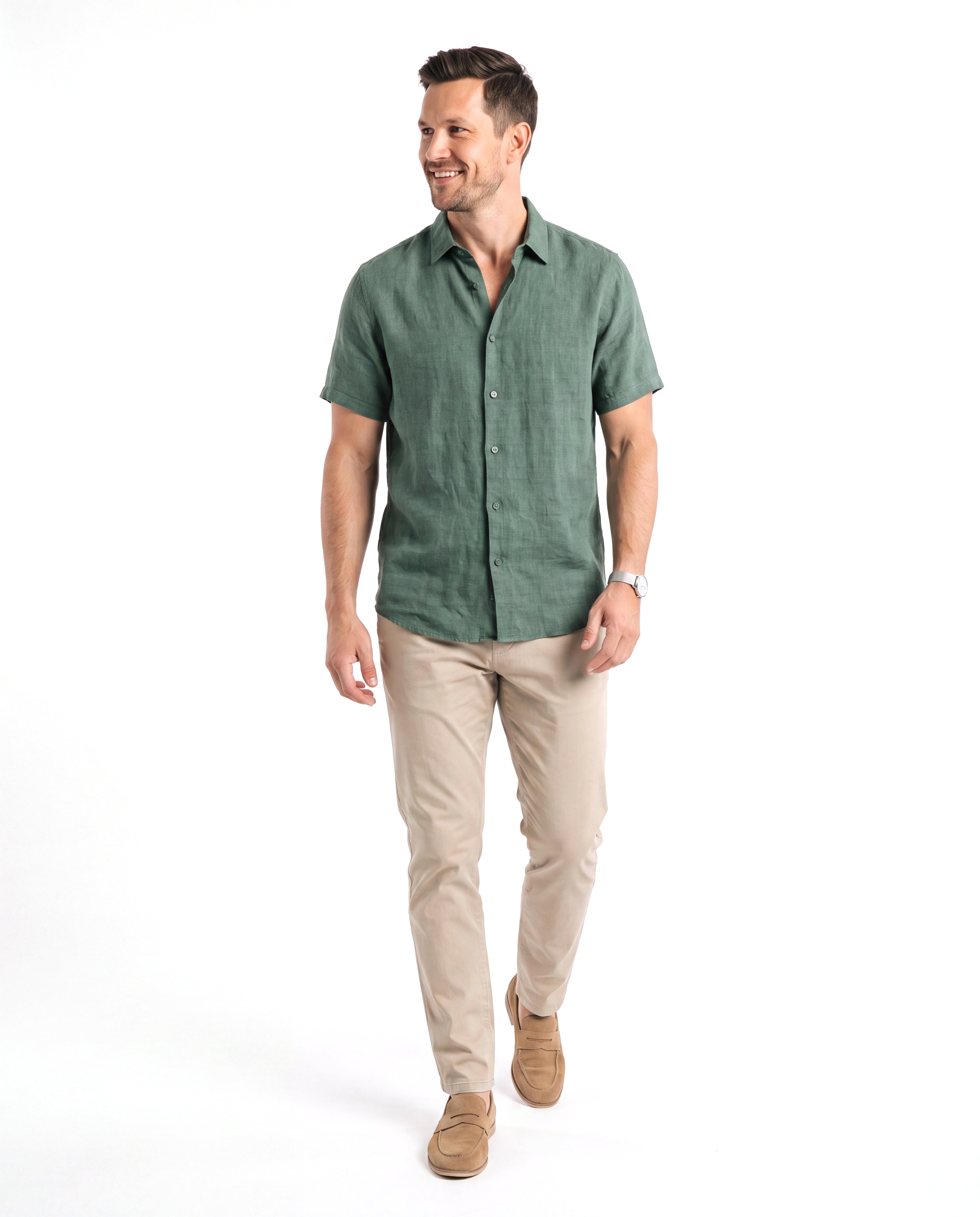 Men's Pressed Shirt with Slim Fit