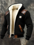 Frank | Casual Waffle-Knit Sherpa Jacket