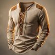 Kenneth | Rugged Lace-Up Henley Shirt