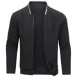 Men's Quilted Bomber Jacket Zip Front