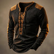Kenneth | Rugged Lace-Up Henley Shirt
