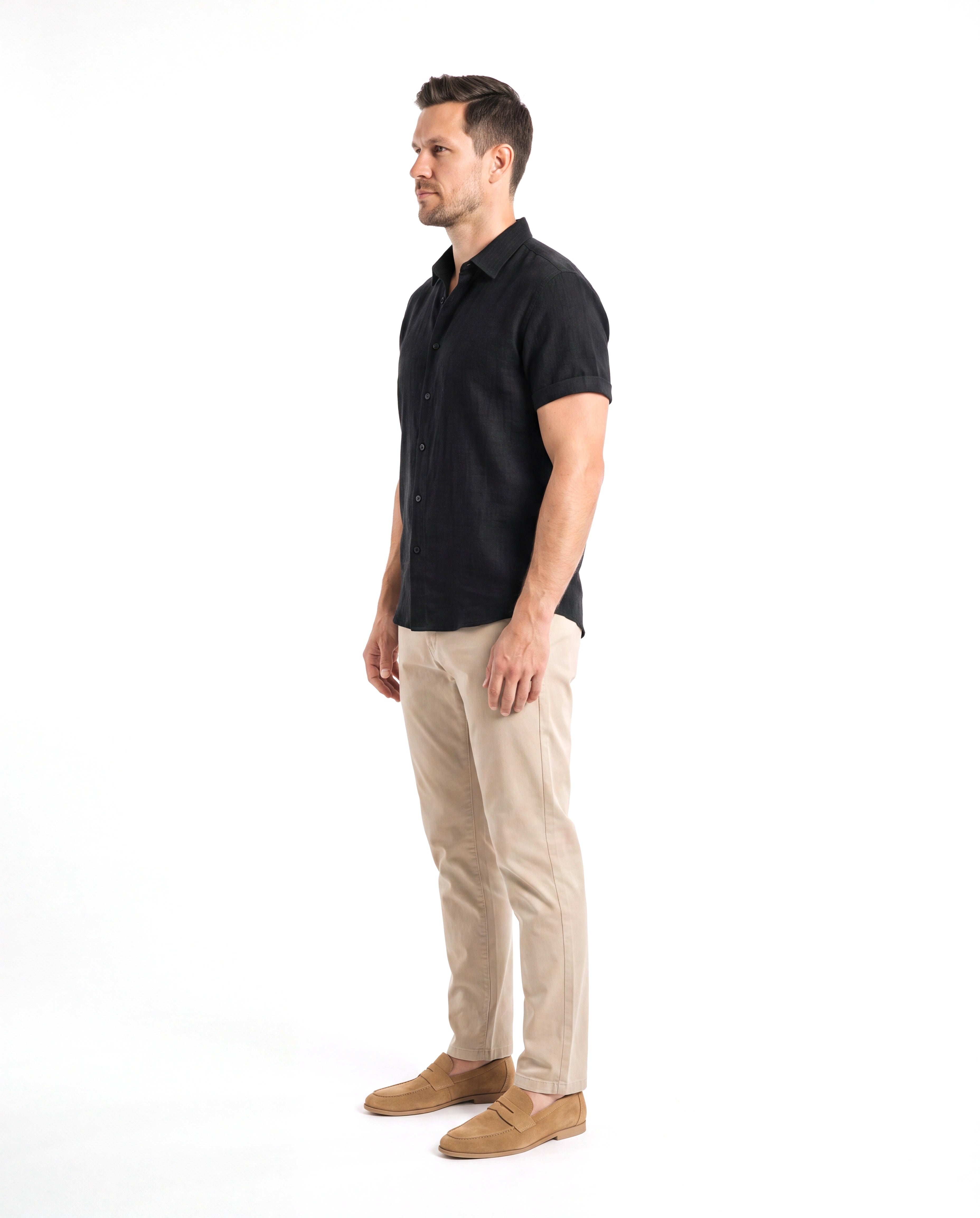 Men's Linen Shirt with Cooling Breathable Fabric