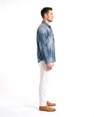 Men's Cotton Denim Shirt with Chest Pockets