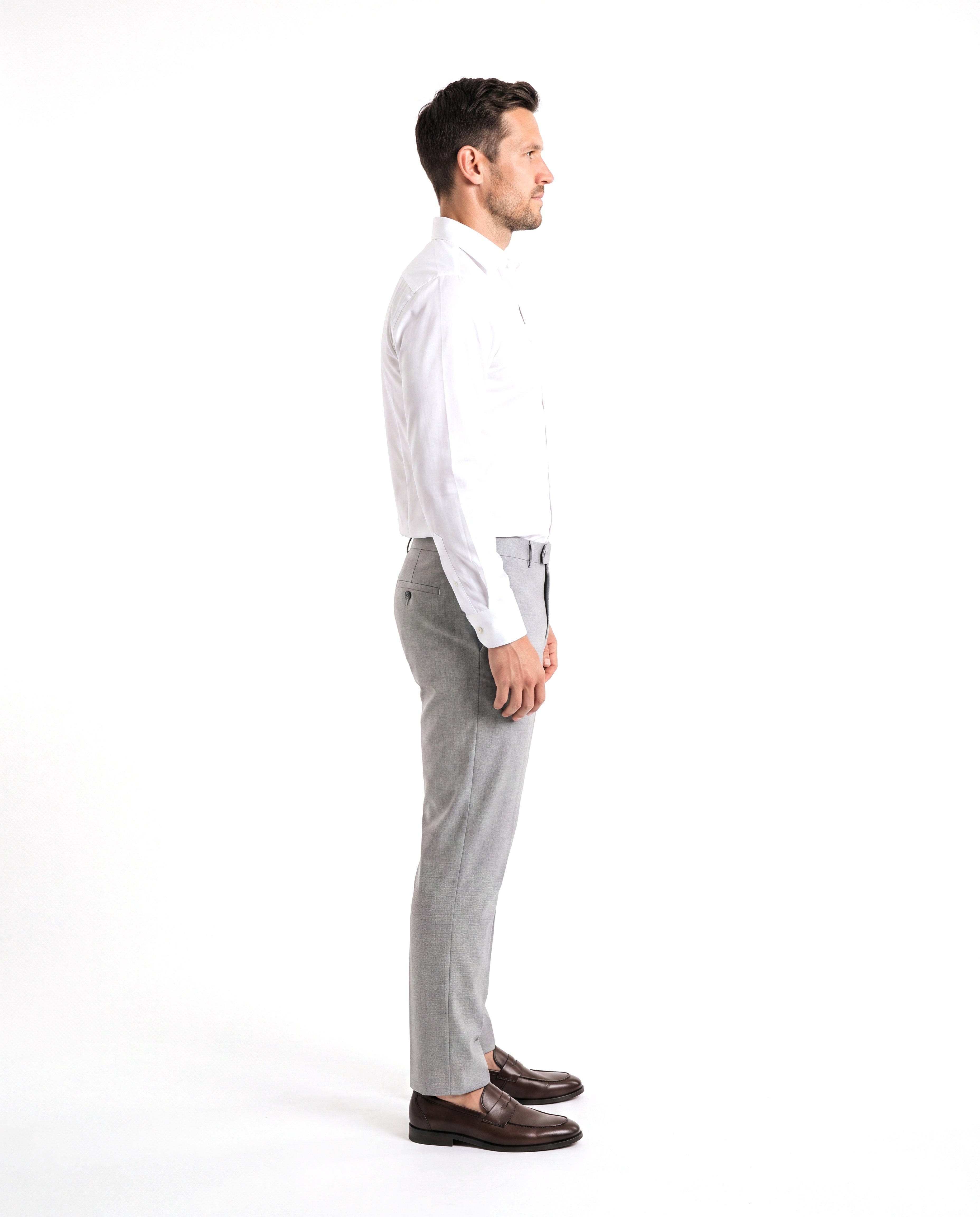 Men's Cotton Shirt with Classic Collar