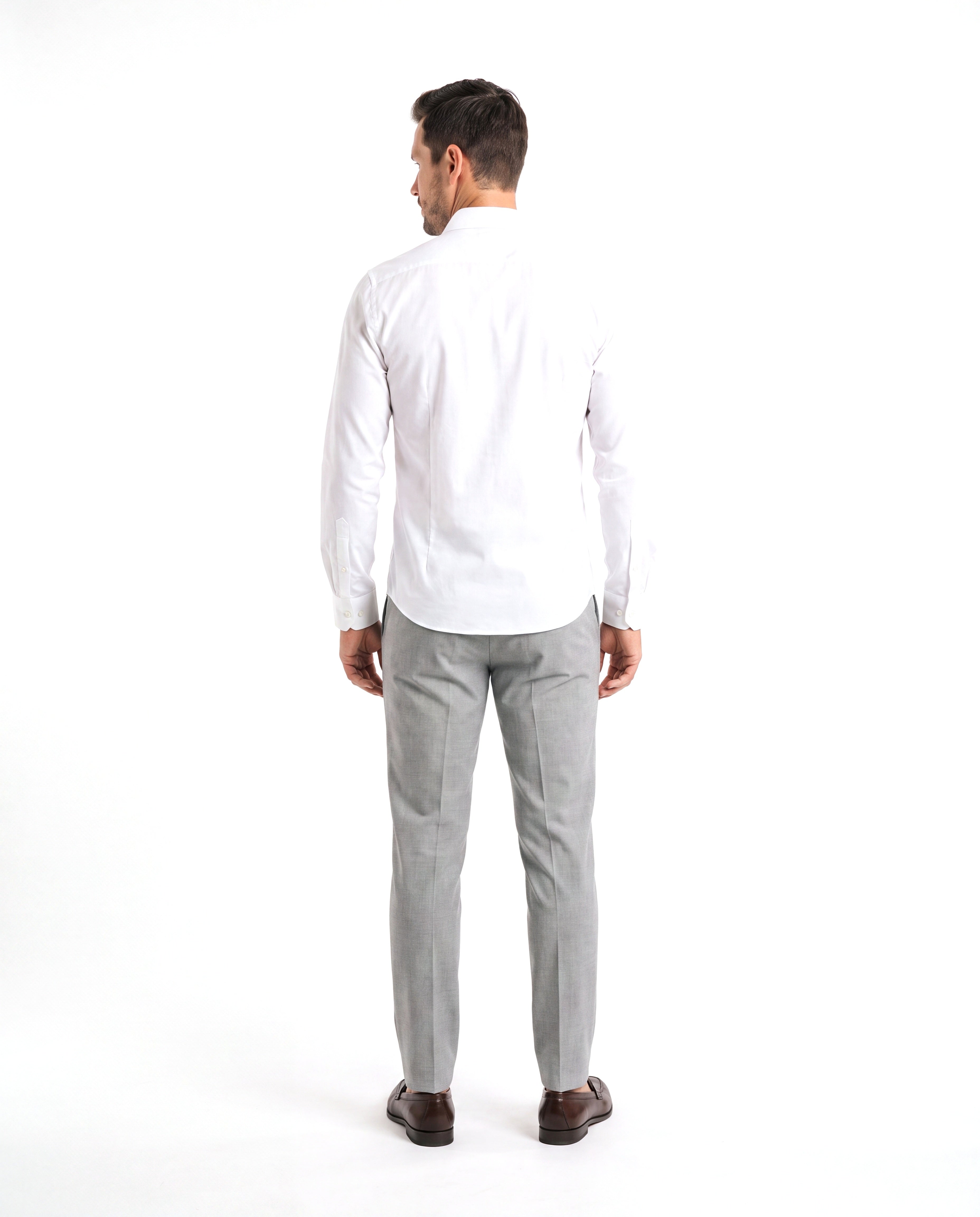Men's Cotton Shirt with Classic Collar