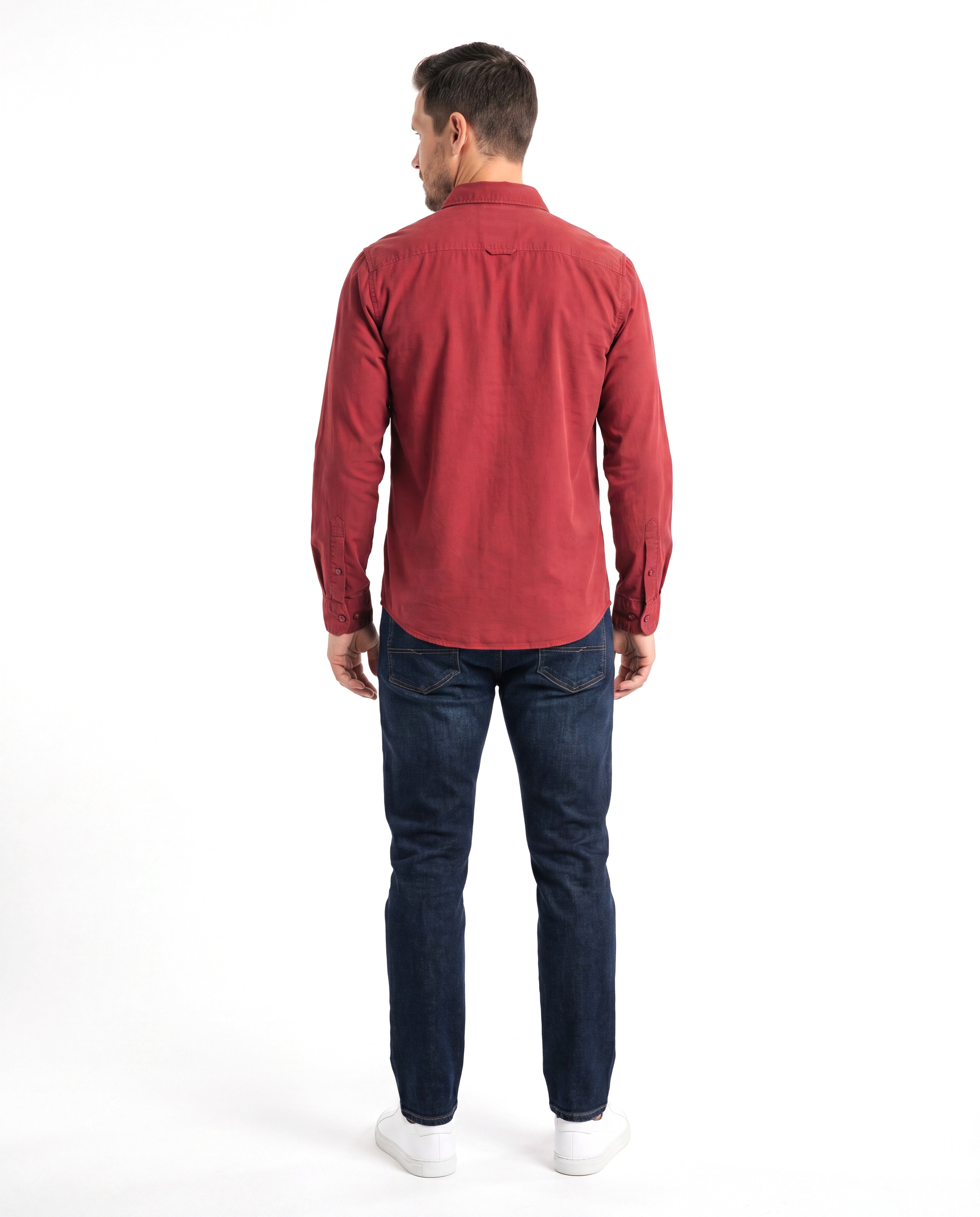 Men's Cotton Shirt with Chest Pockets