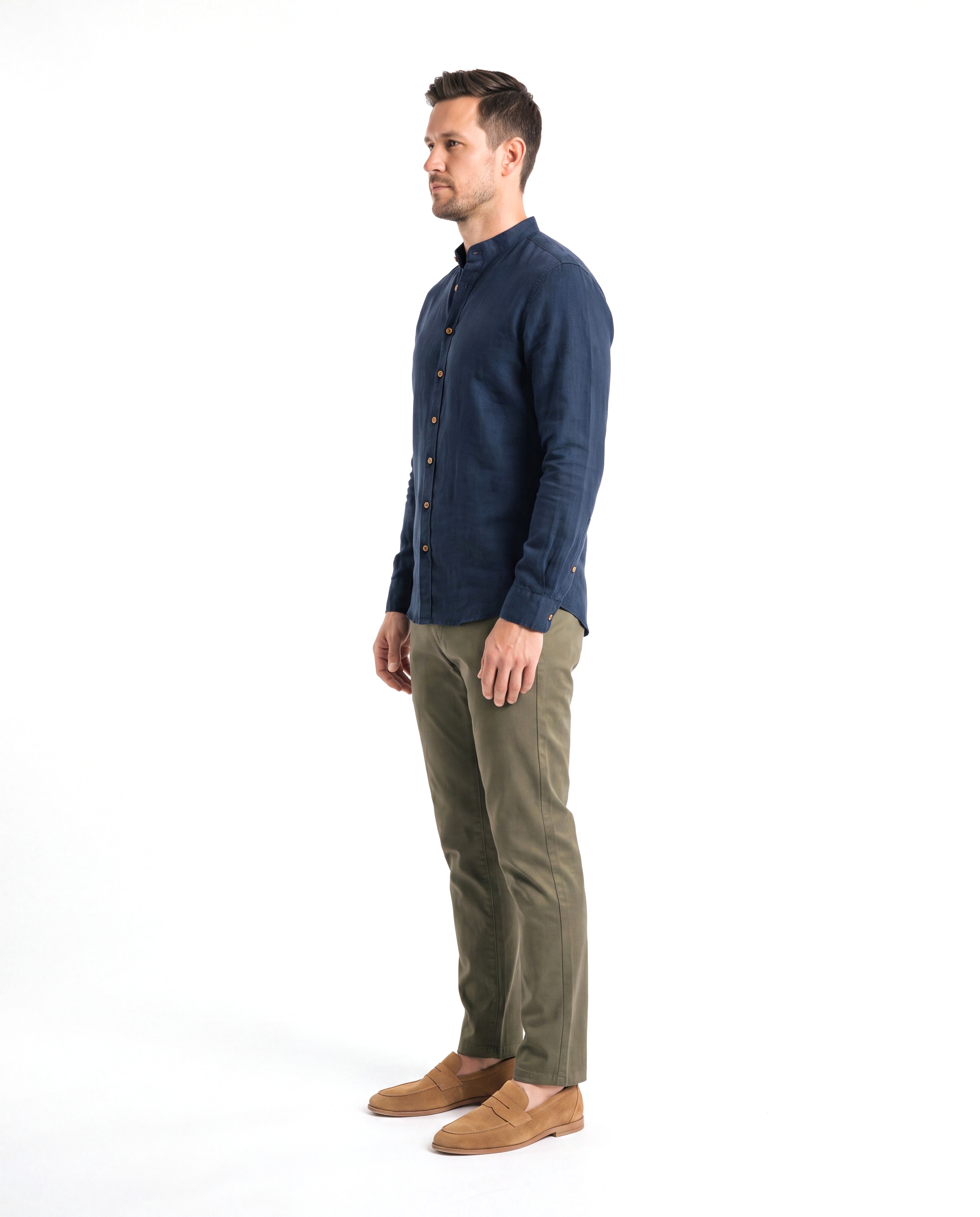 Men's Cotton Shirt with Long Sleeves