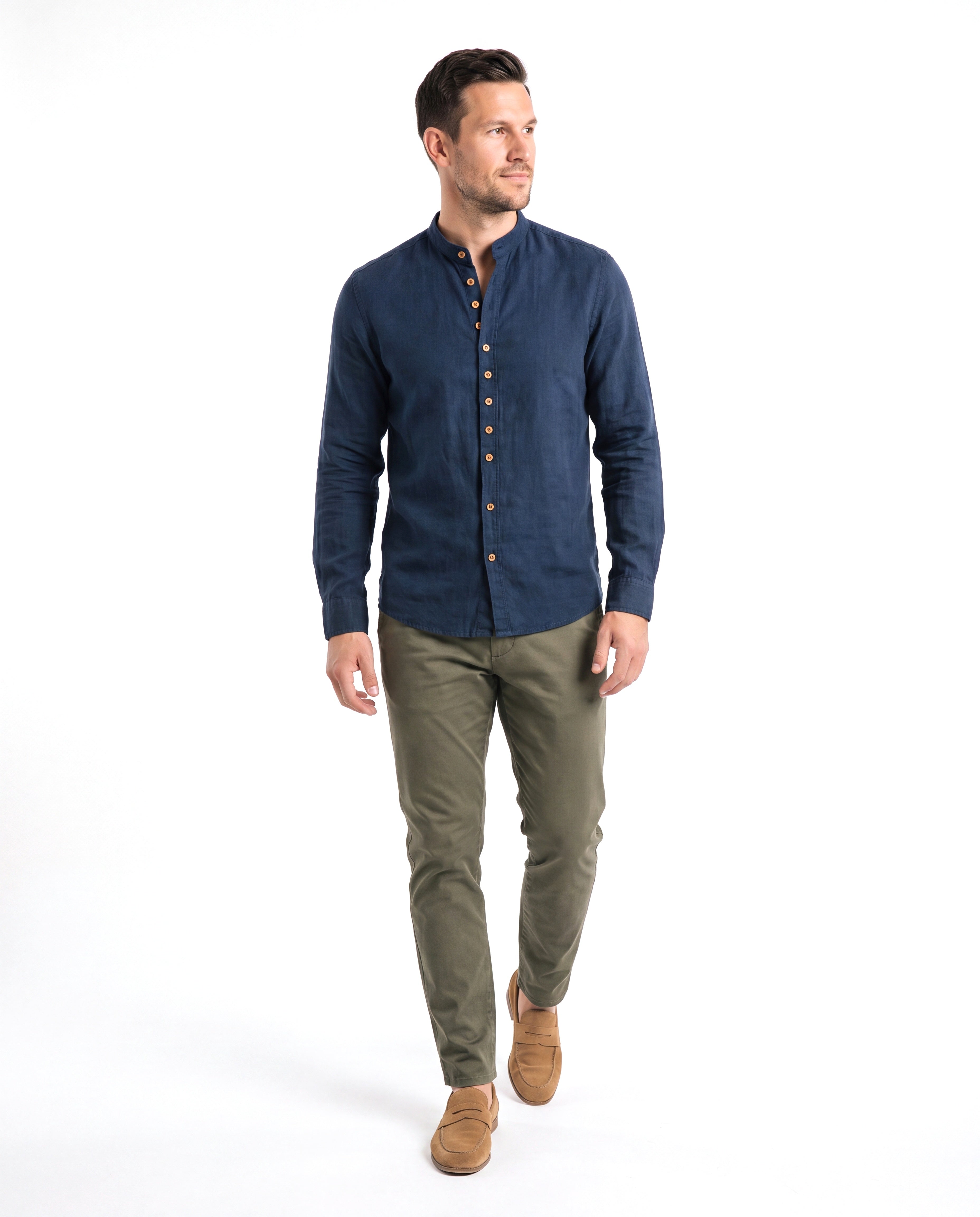 Men's Cotton Shirt with Long Sleeves