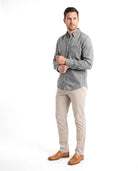 Men's Denim Shirt with Chest Pockets