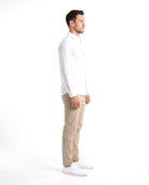 Men's Cotton Shirt with Refined Collar