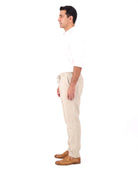 Men's Linen Summer Pants with Elastic Waist